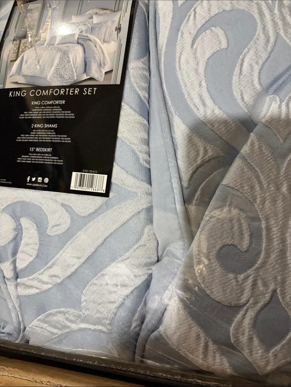 J. Queen New York Liana Comforter Set - King  NWT